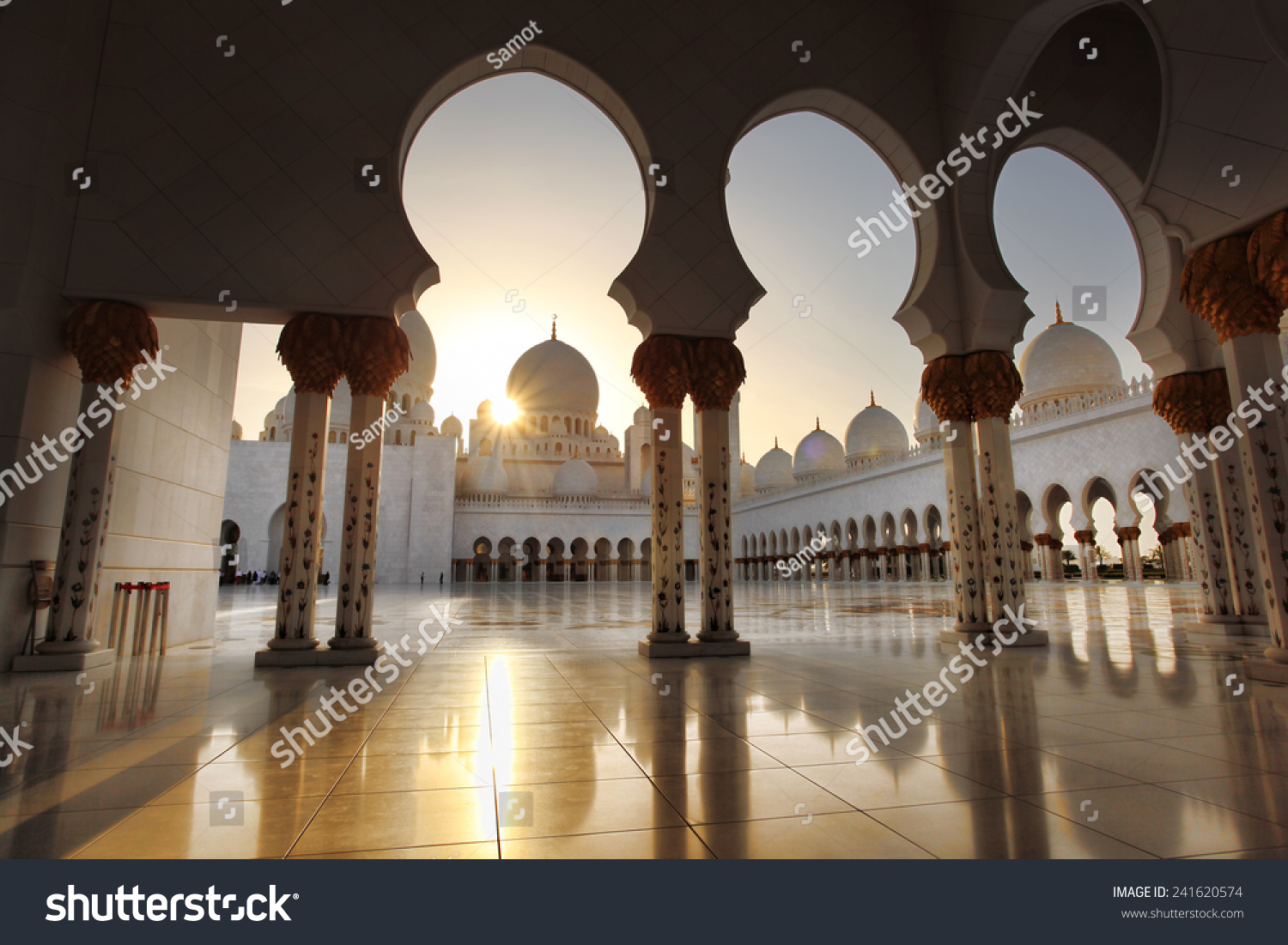Sheikh Zayed mosque in Abu Dhabi, United Arab Emirates, Middle East #241620574