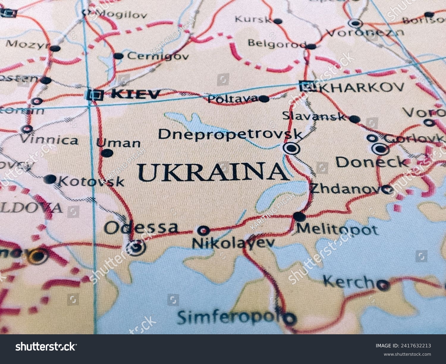 Map of Ukraine City of Kiev, Map of Cities within Ukraine #2417632213