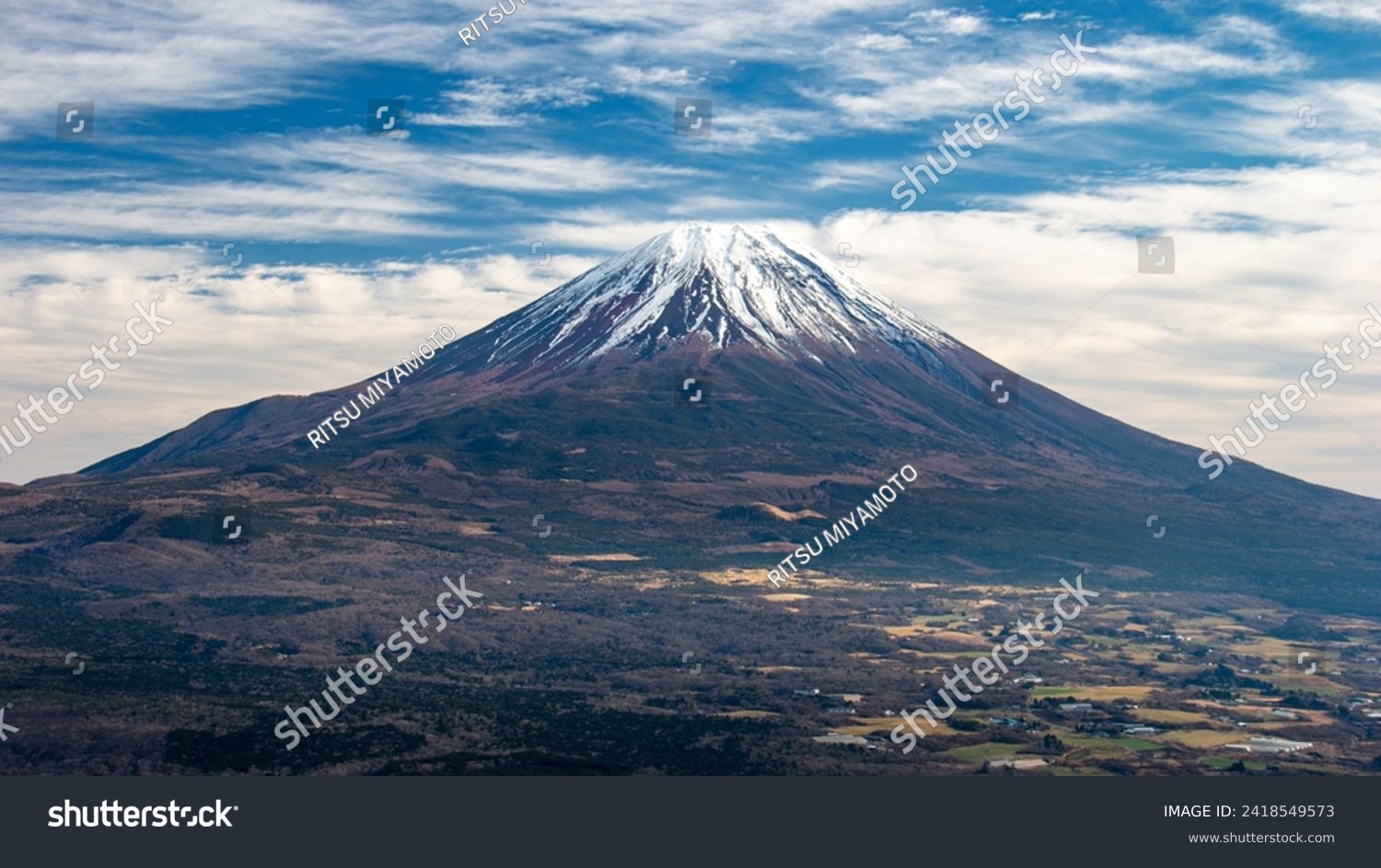 Spectacular view of Mt.Fuji from Mt.Ryugatake, Yamanashi 100 Famous Mountains, Yamanashi Prefecture, Japan, #2418549573
