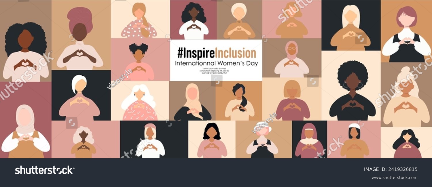 International Women's Day banner. #InspireInclusion #2419326815