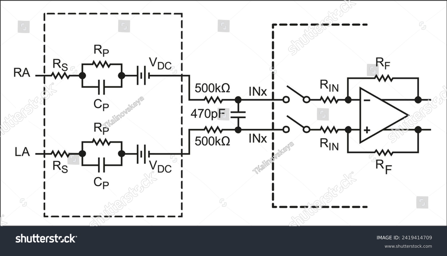 Technical schematic diagram of analog electronic - Royalty Free Stock ...