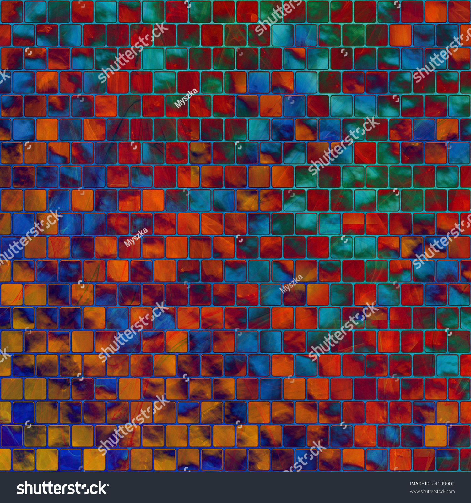 colorful mosaic tiles #24199009