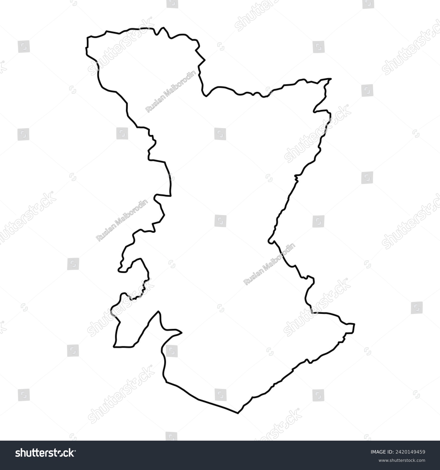 Kenema District map, administrative division of - Royalty Free Stock ...