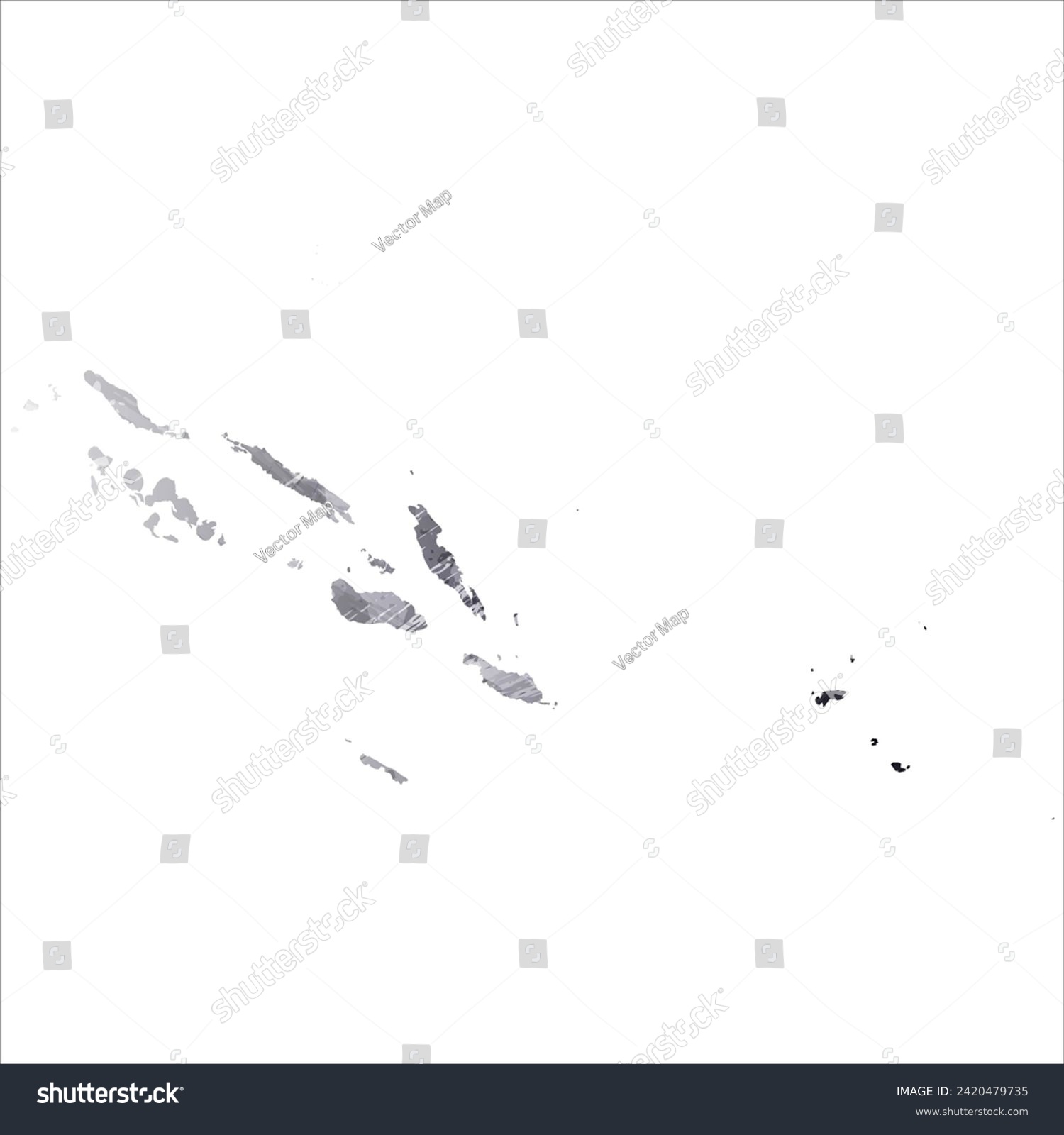 High detailed vector map. Solomon Islands. - Royalty Free Stock Vector ...