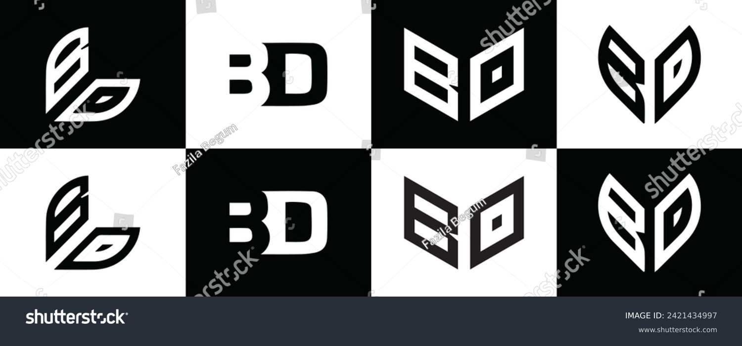 BD logo. B D design. White BD letter. BD, B D - Royalty Free Stock ...