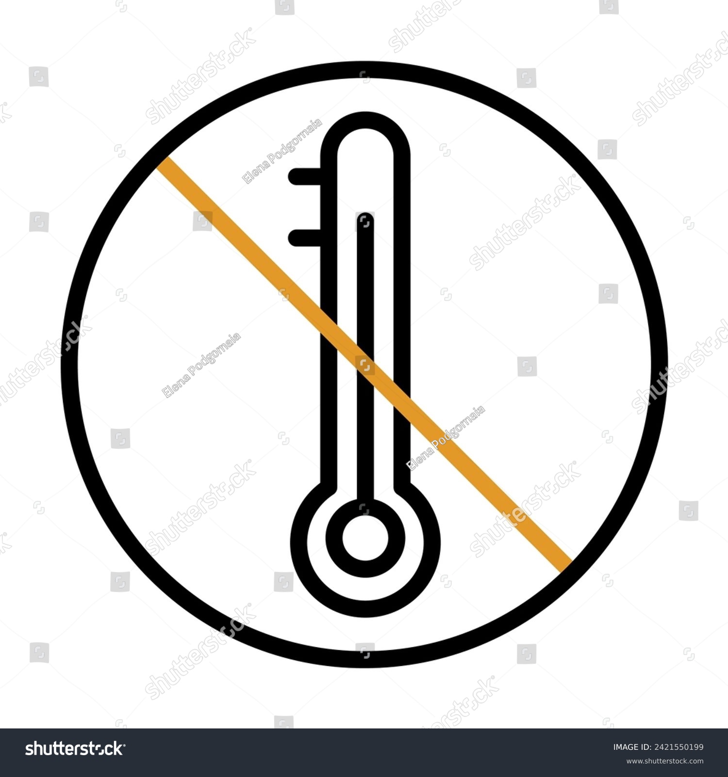 no, thermostat, thermometer, no temperature, do - Royalty Free Stock ...