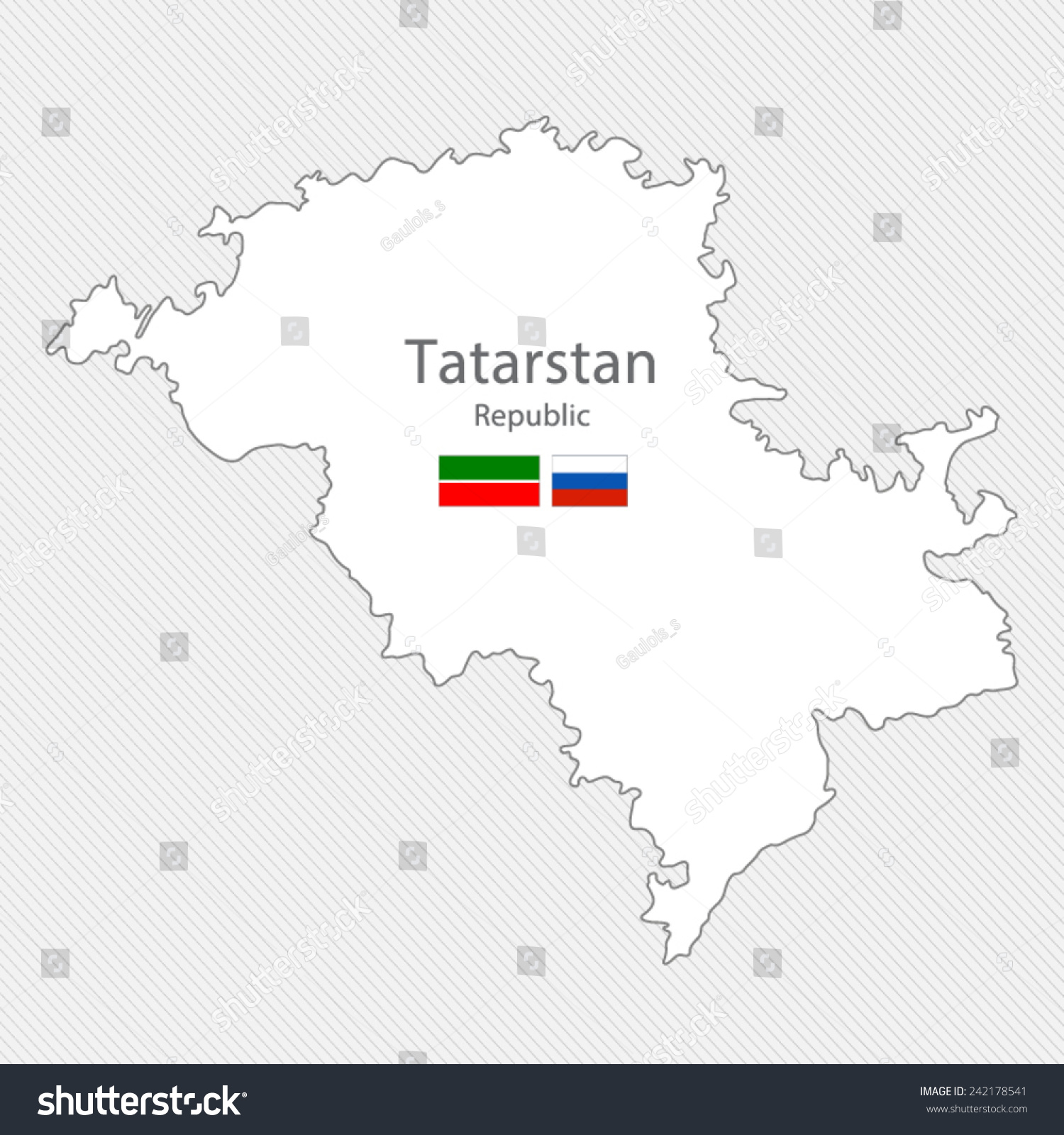 Map Of Tatarstan Republic Russia Royalty Free Stock Vector 242178541   Avopix 242178541 