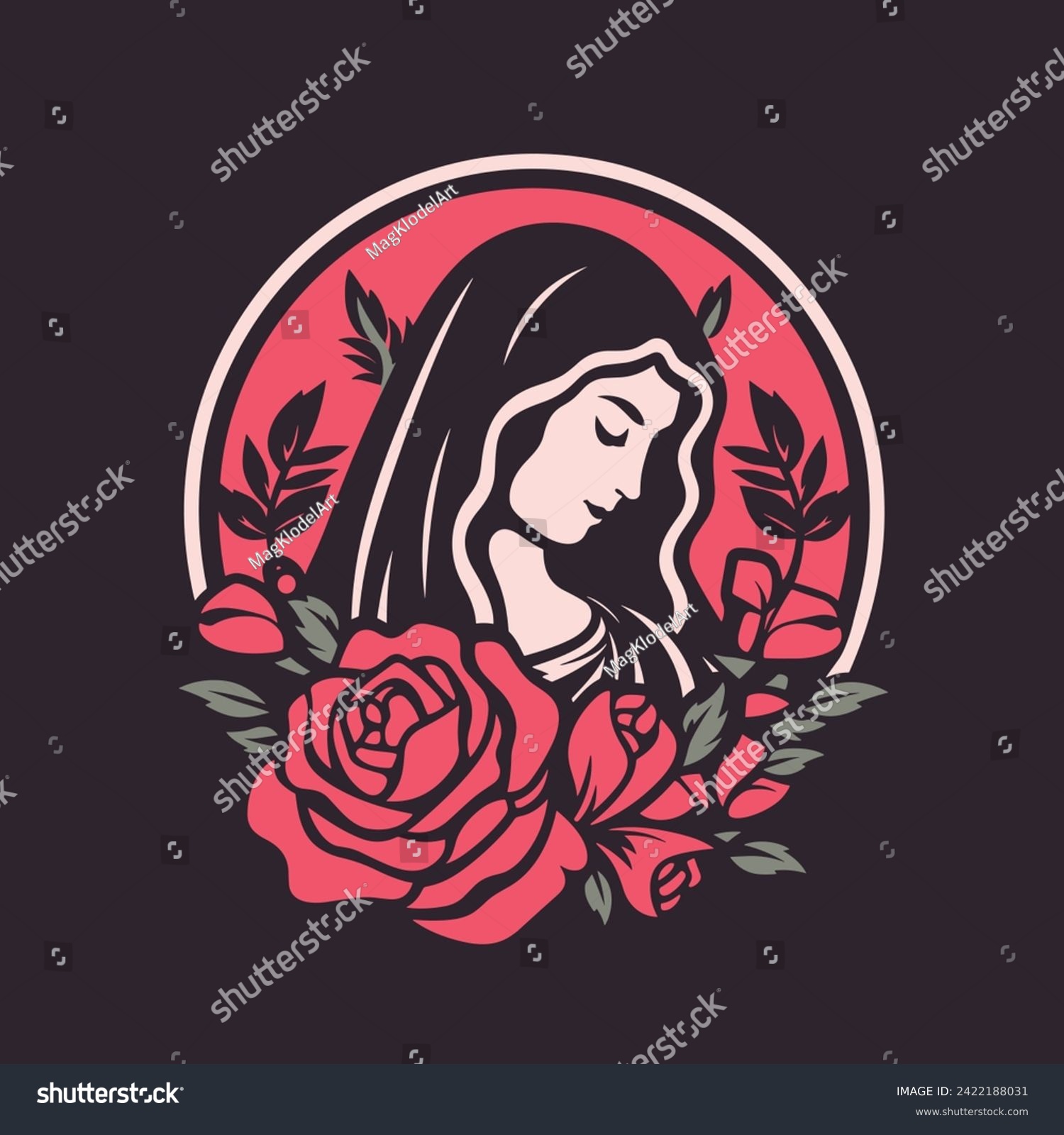 Our Lady Virgin Mary Mother of Jesus, Holy Mary, - Royalty Free Stock ...