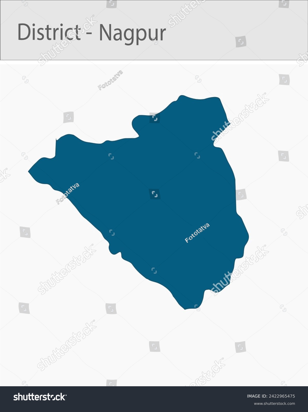 Nagpur Map, Nagpurdistrict map, Maharashtra - Royalty Free Stock Vector ...