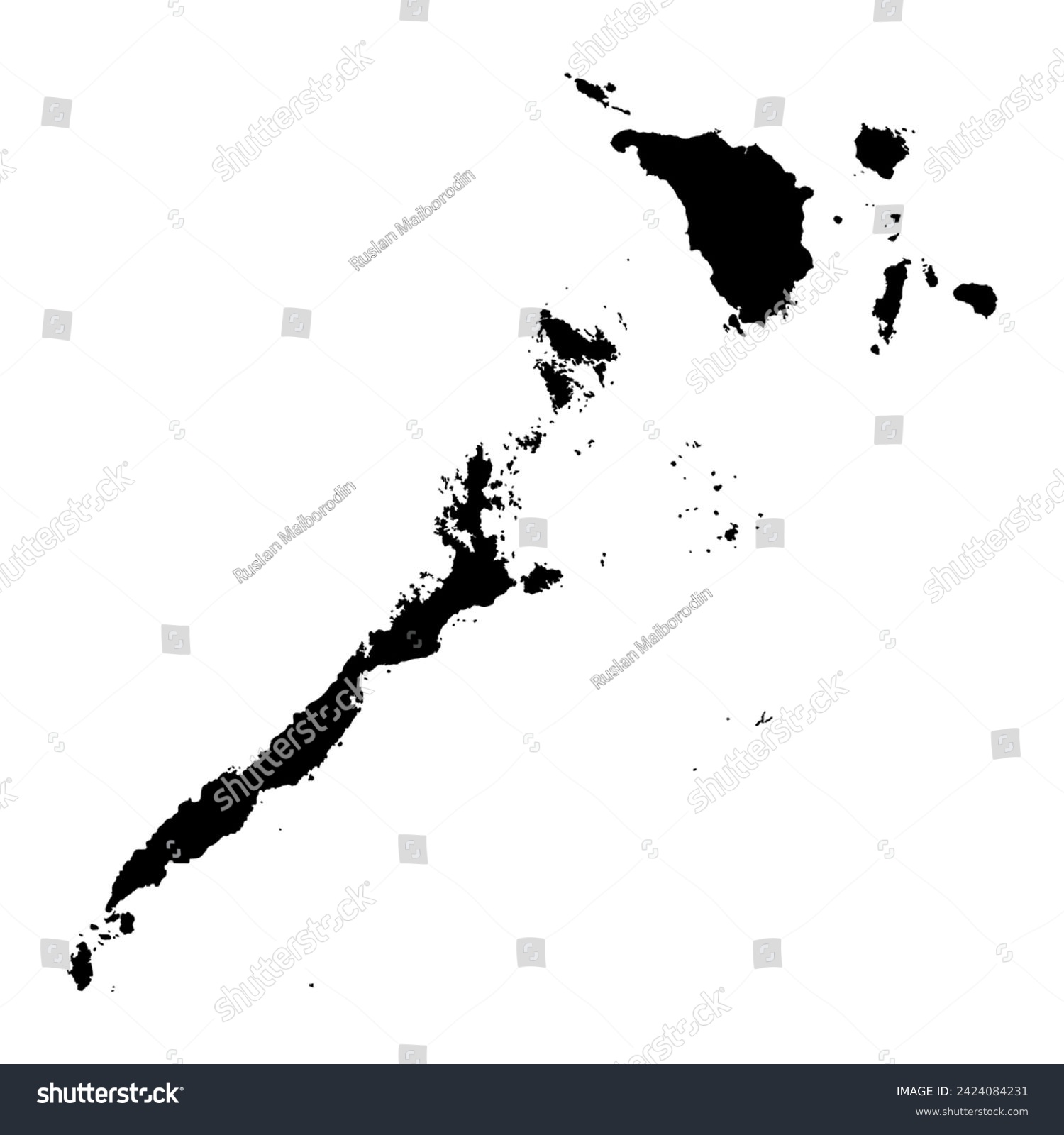 Mimaropa Region map, administrative division of - Royalty Free Stock ...