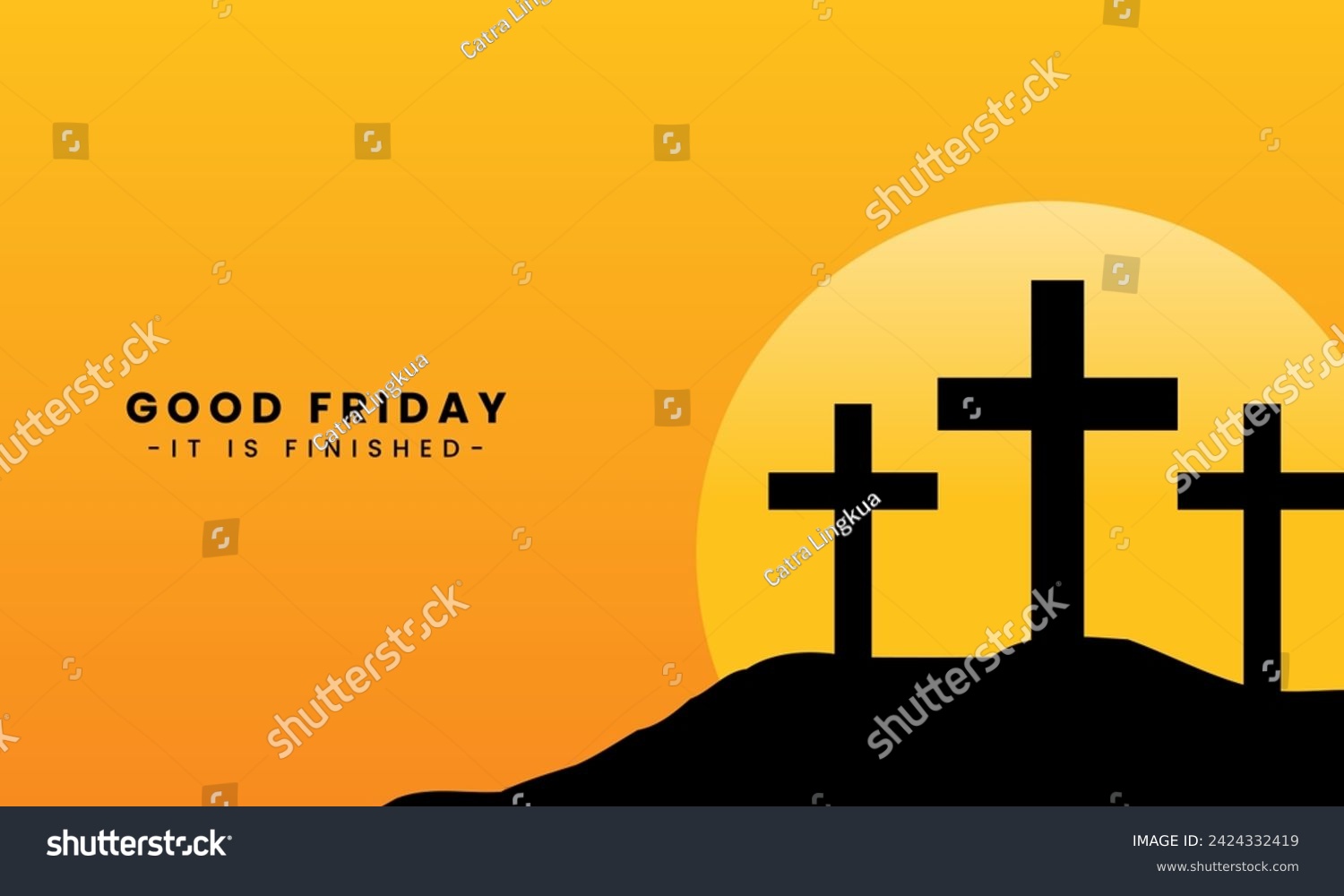 Vector illustration of Good Friday for Royalty Free Stock Vector