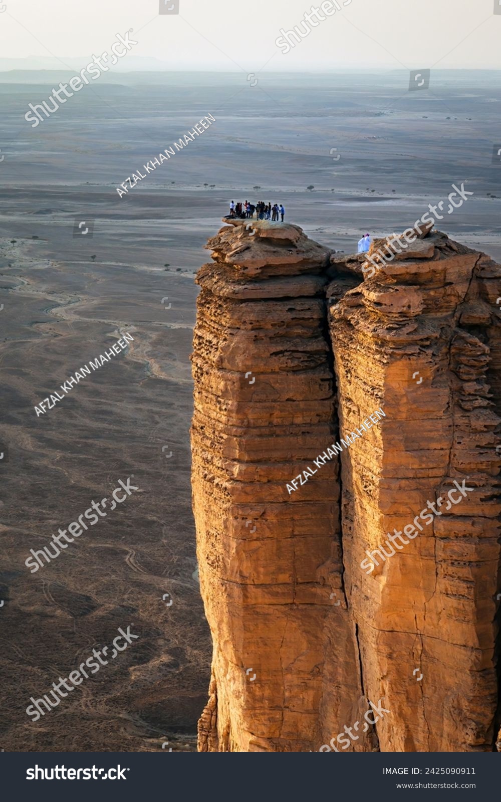 Edge of the World, a natural landmark and popular tourist destination near Riyadh -Saudi Arabia. #2425090911