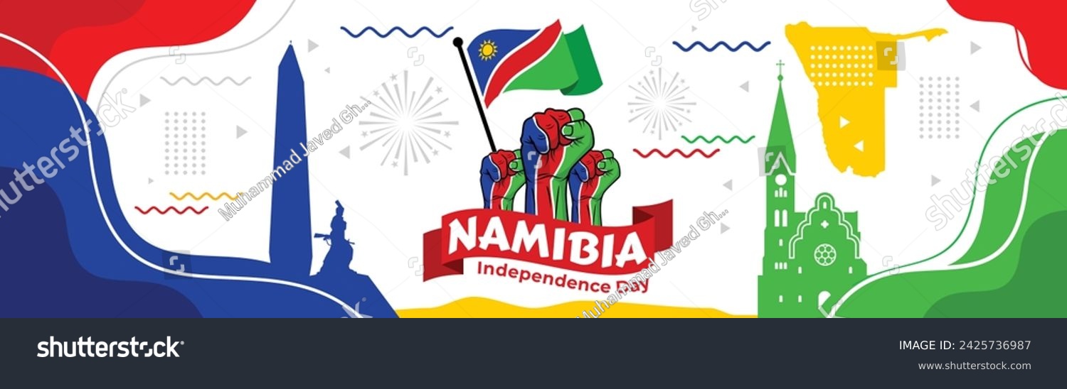 Namibia Independence Day Banner. Namibian - Royalty Free Stock Vector ...