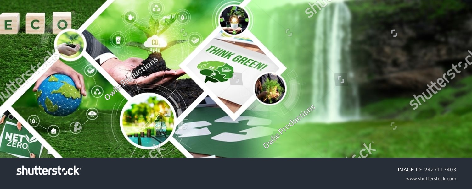 Green business ESG management tool to save world future concept model case idea to deal with bio carbon waste cycle data for better day of city life while building jobs, money, LCA tax and profit . #2427117403