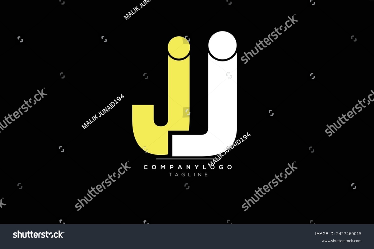 Alphabet letters Initials Monogram logo JJ, JJ - Royalty Free Stock ...