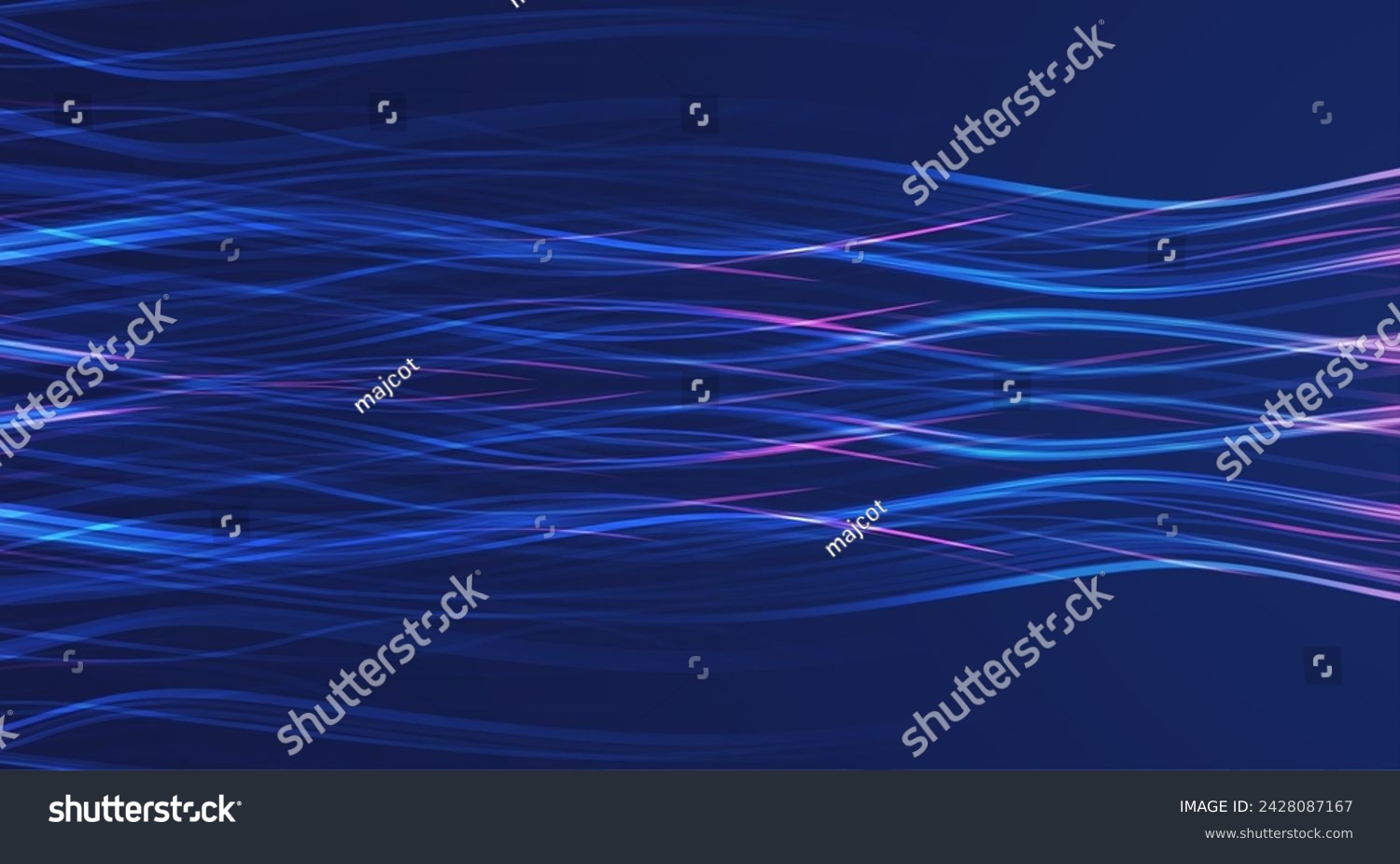 Particles dynamic line flow. Data connection - Royalty Free Stock ...