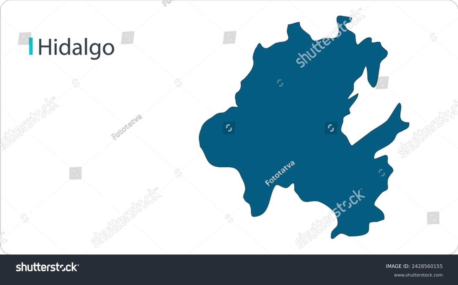 Hidalgo Map, Mexico map, region of Mexico, - Royalty Free Stock Vector ...