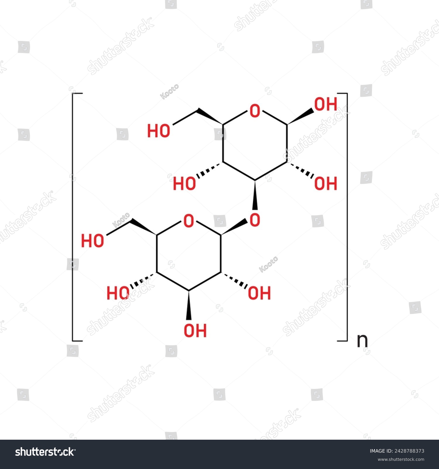 Beta Glucan Molecule Structure Scientific Design - Royalty Free Stock ...