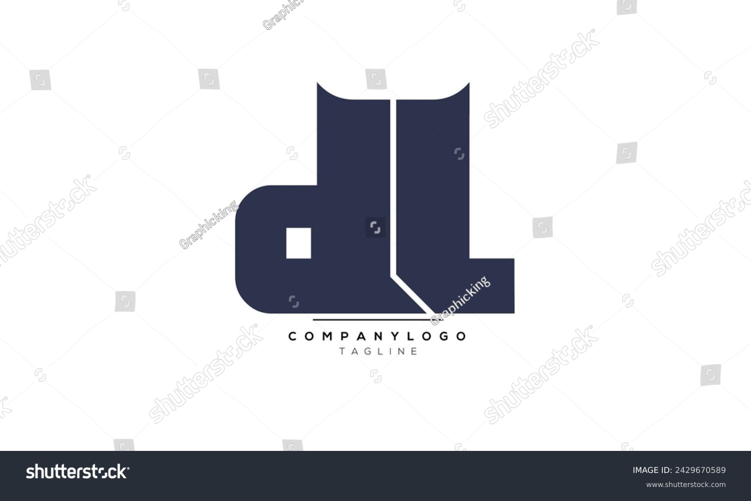 Alphabet letters Initials Monogram logo DL, DL - Royalty Free Stock ...