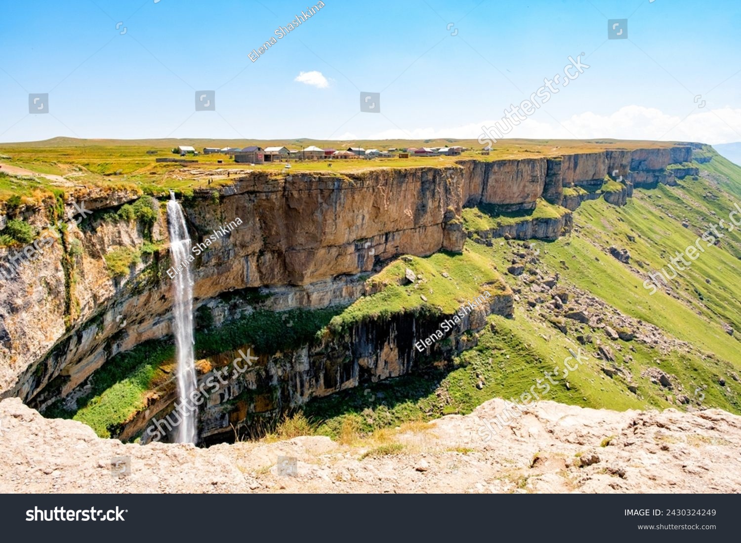 Tobot waterfall, Khunzakh waterfalls, natural monument Dagestan Russia #2430324249