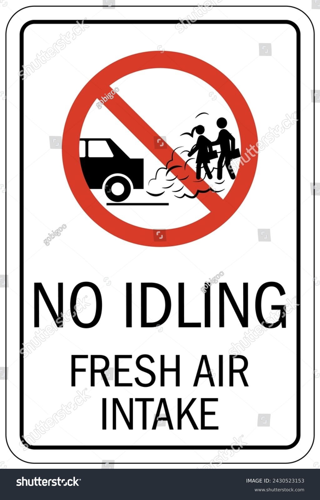 No idling warning sign and labels - Royalty Free Stock Vector ...