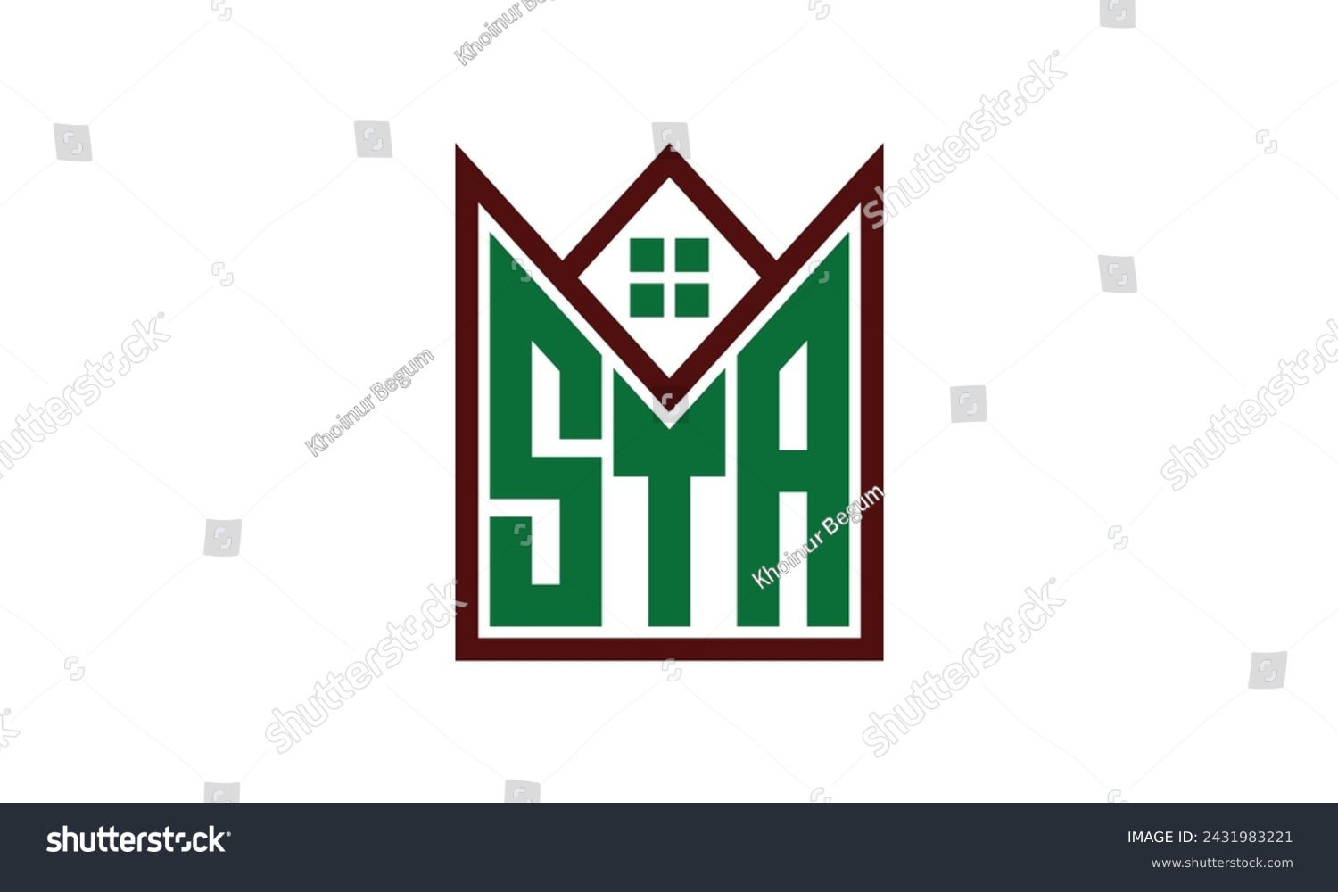 STA initial letter real estate builders logo design vector. construction, housing, home marker, property, building, apartment, flat, compartment, business, corporate, house rent, rental, commercial #2431983221