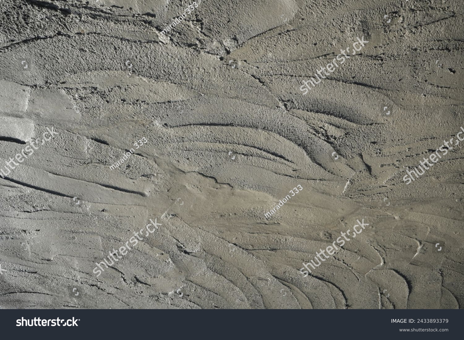 Rough cement texture background, Material wet concrete for plaster wall, floor concrete. Texture of ready mixed concrete cement mortar. #2433893379