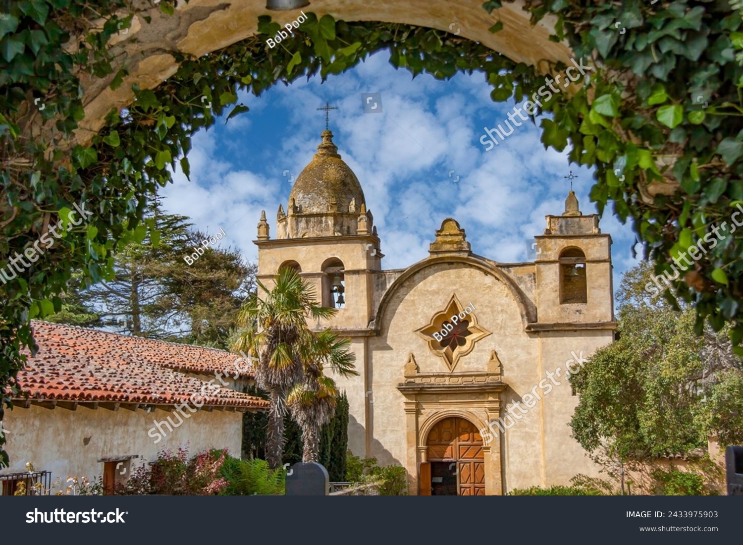 Carmel Mission.  The Misión de San Carlos Borromeo de Carmelo, first built in 1797, is one of the most authentically restored Roman Catholic mission churches in California #2433975903