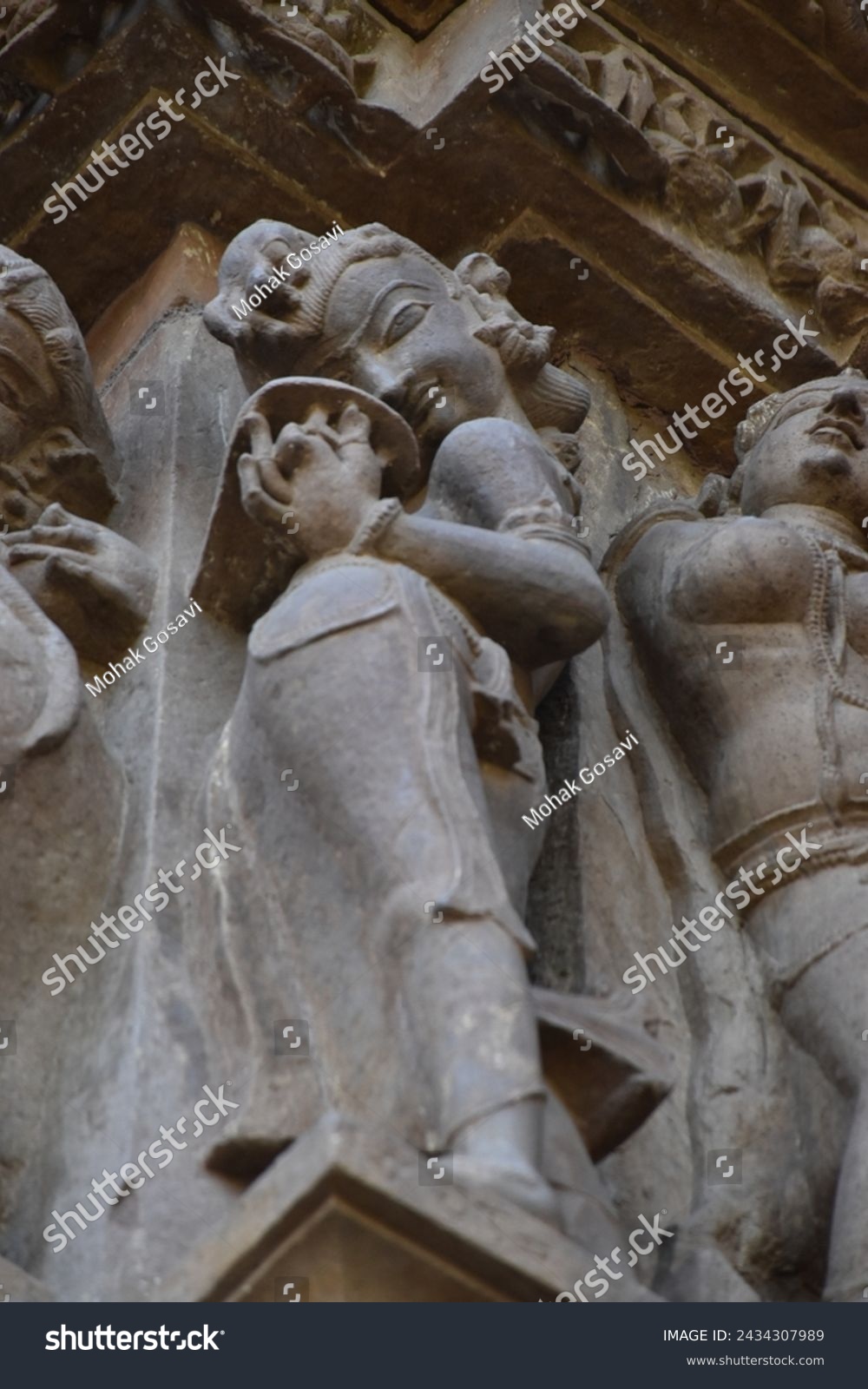 Vishwanath temple at Khajuraho in India #2434307989