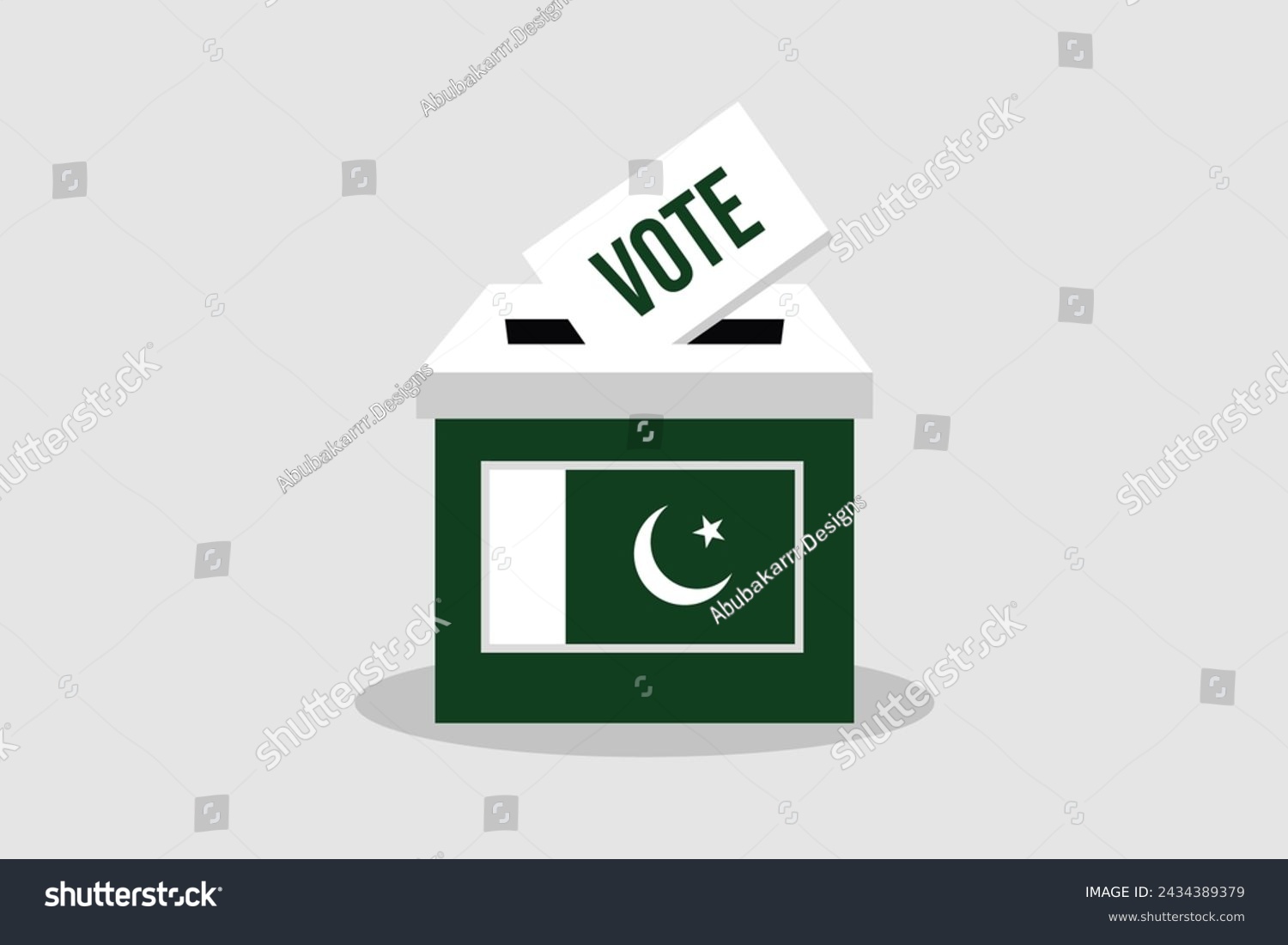 A flat vector illustration of a Ballot Box. - Royalty Free Stock Vector ...