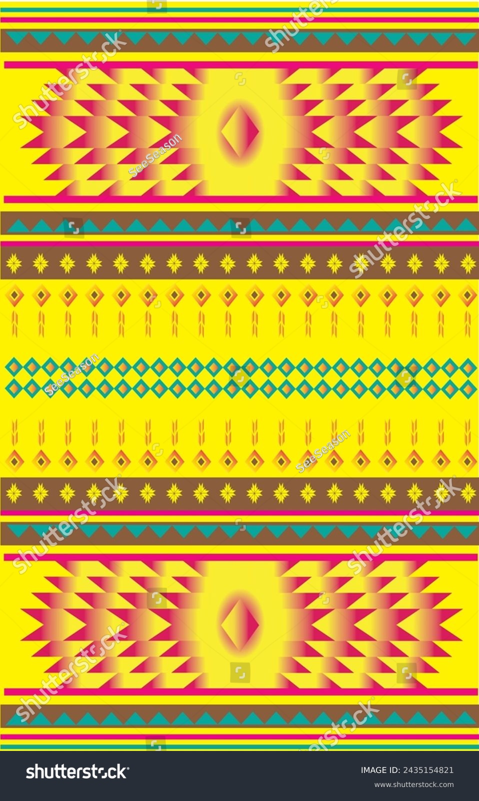 Native American ethnic vector texture, Aztec - Royalty Free Stock ...