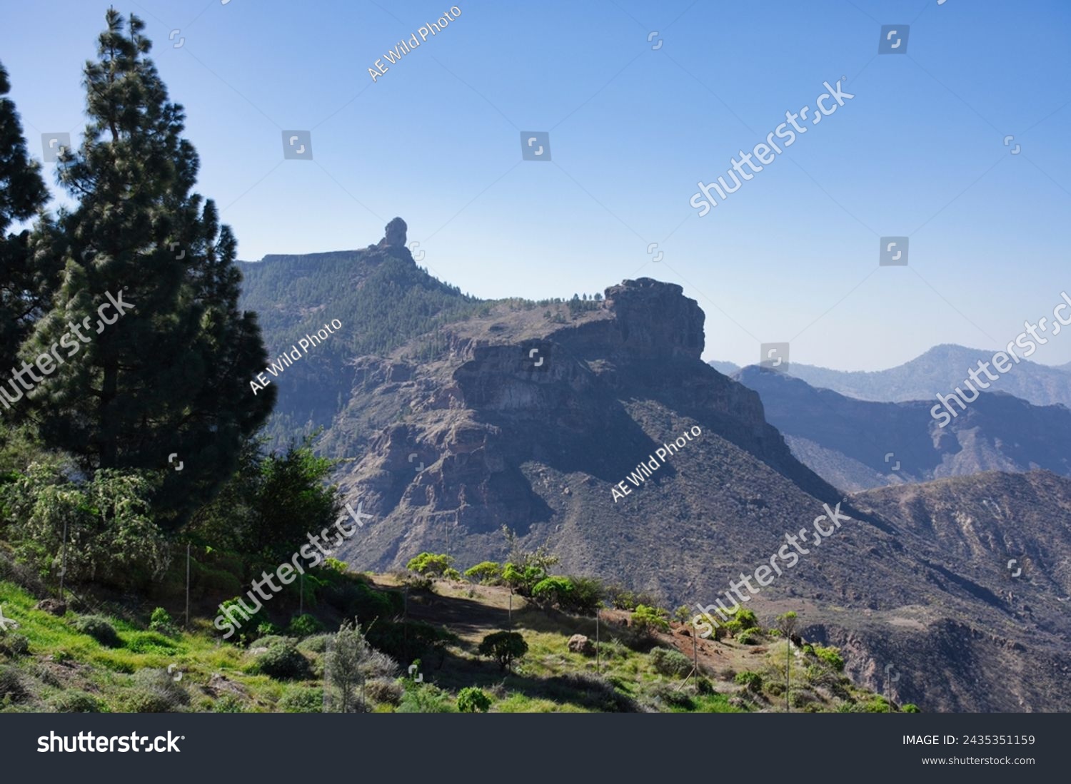 Roque Nublo in Gran canaria. Diferent views from Roque Nublo. Spain, Las palmas de gran Canaria. #2435351159