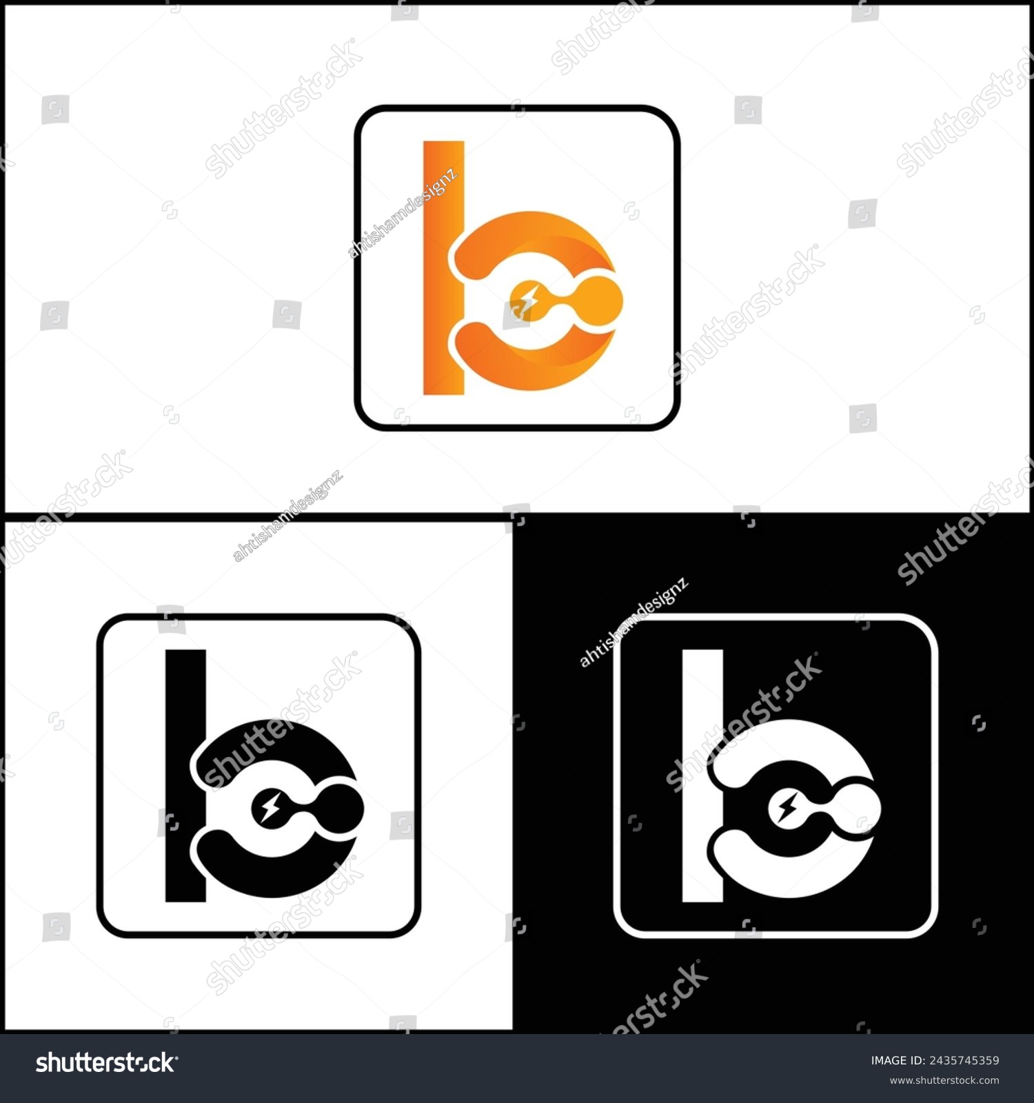 Letter B Golden Ratio Logo Premium Unique - Royalty Free Stock Vector ...