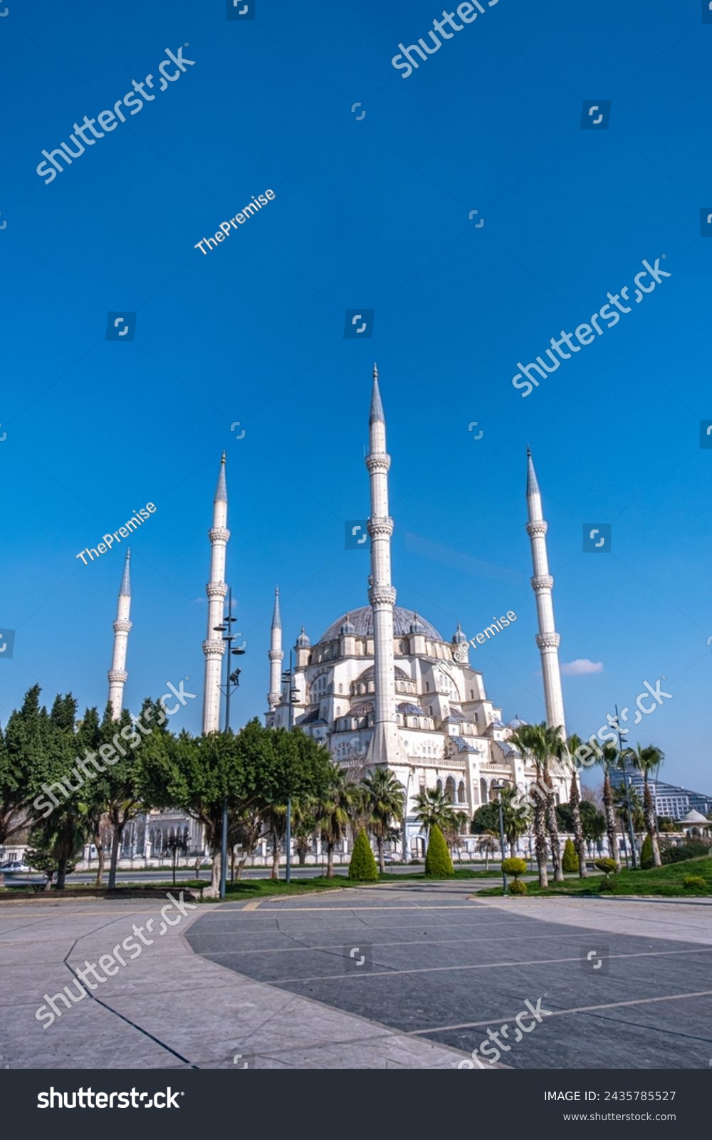 Central Mosque, one of the biggest mosques in Turkey. Sabanci Merkez Camii. Adana, Seyhan. #2435785527