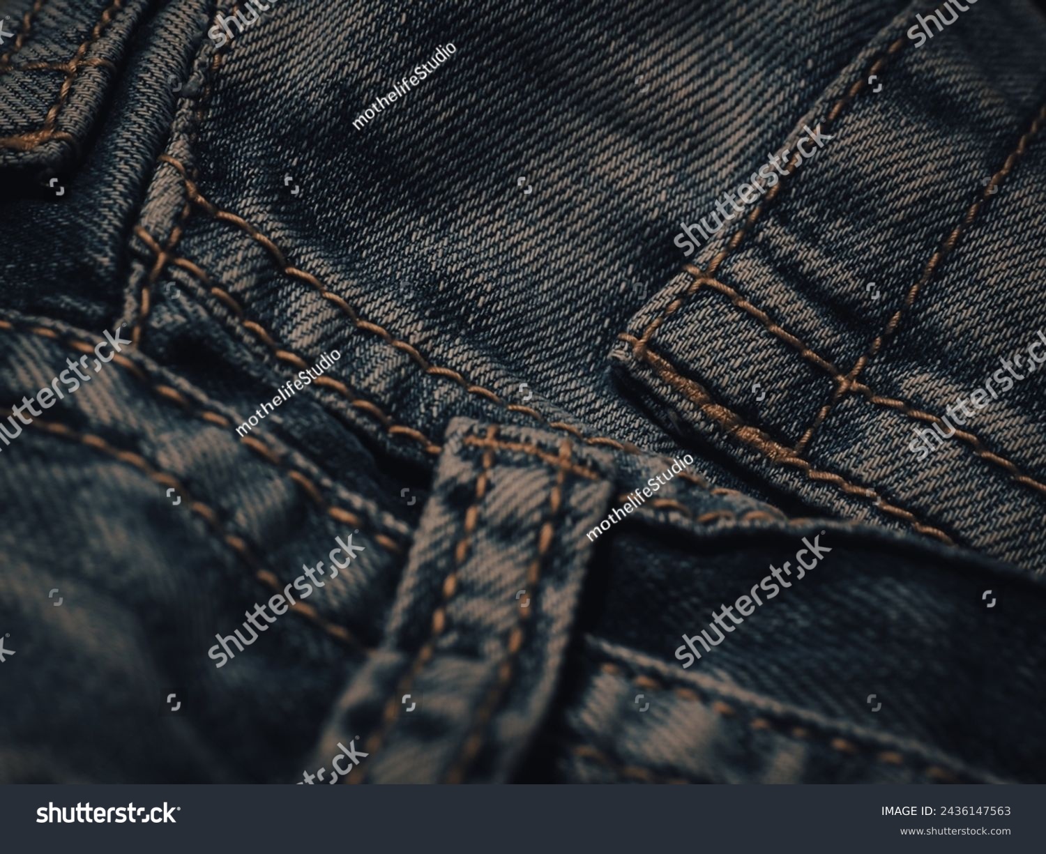 Dark jeans texture at night for a super cool fashion background.  #2436147563