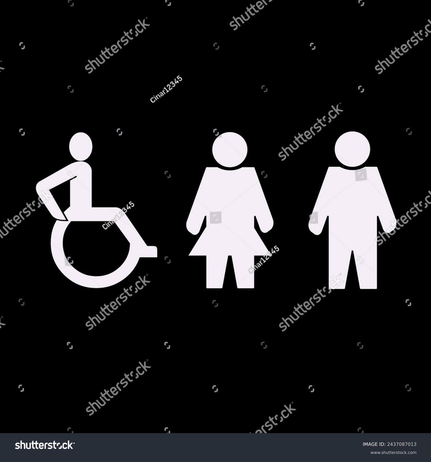 toilet sign printable public signage symbol man - Royalty Free Stock ...