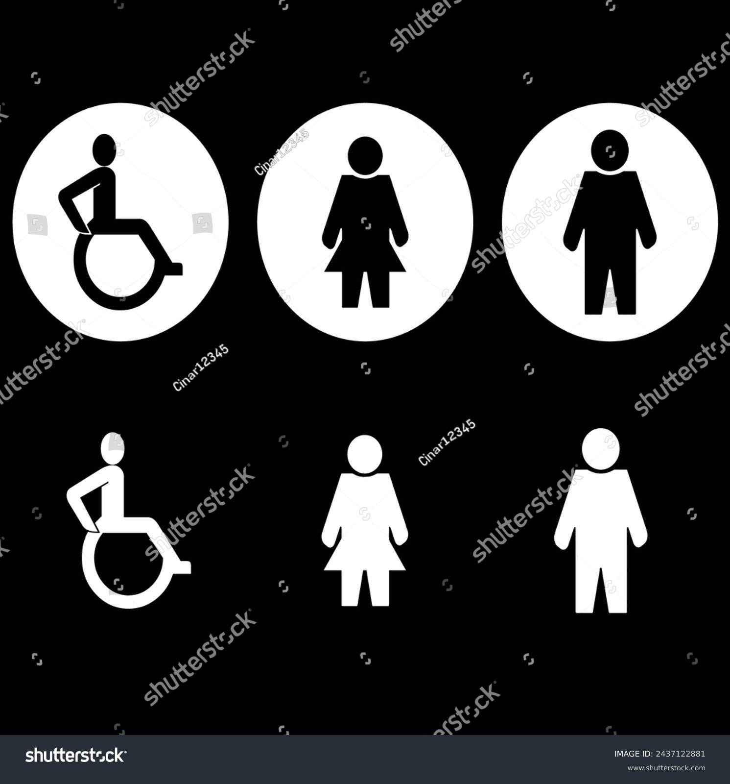 toilet sign printable public signage symbol man - Royalty Free Stock ...