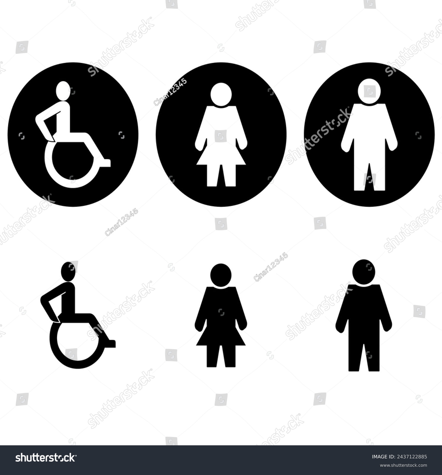 toilet sign printable public signage symbol man - Royalty Free Stock ...