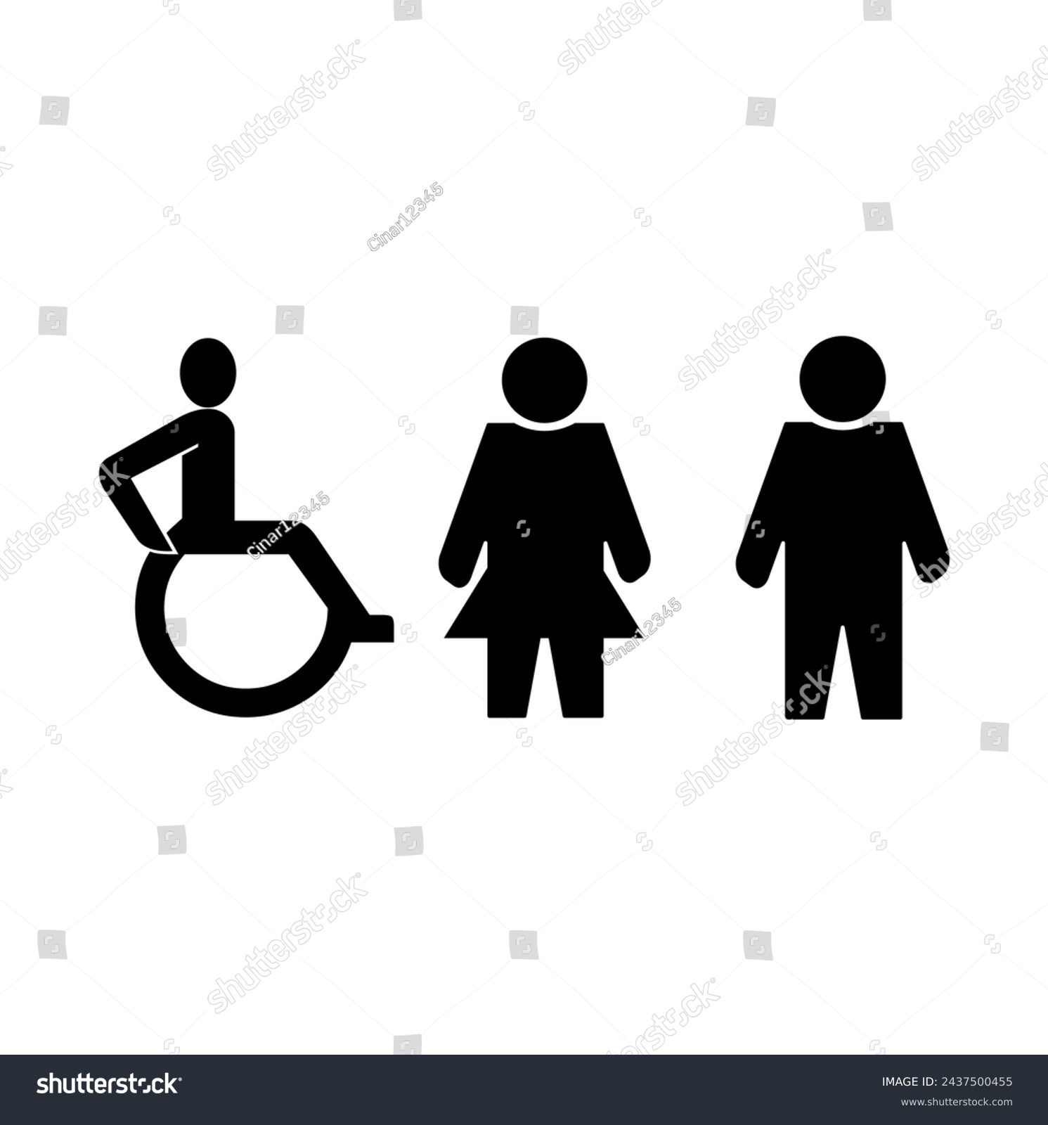 toilet sign printable public signage symbol man - Royalty Free Stock ...