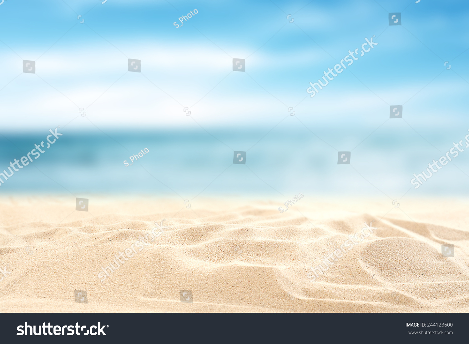 sea sand sky and summer day 