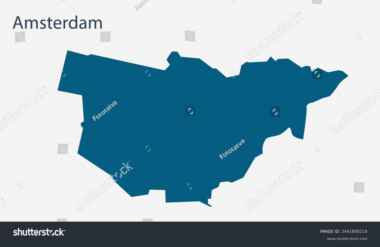 Map of Amsterdam, Amsterdam Map, Region of - Royalty Free Stock Vector ...