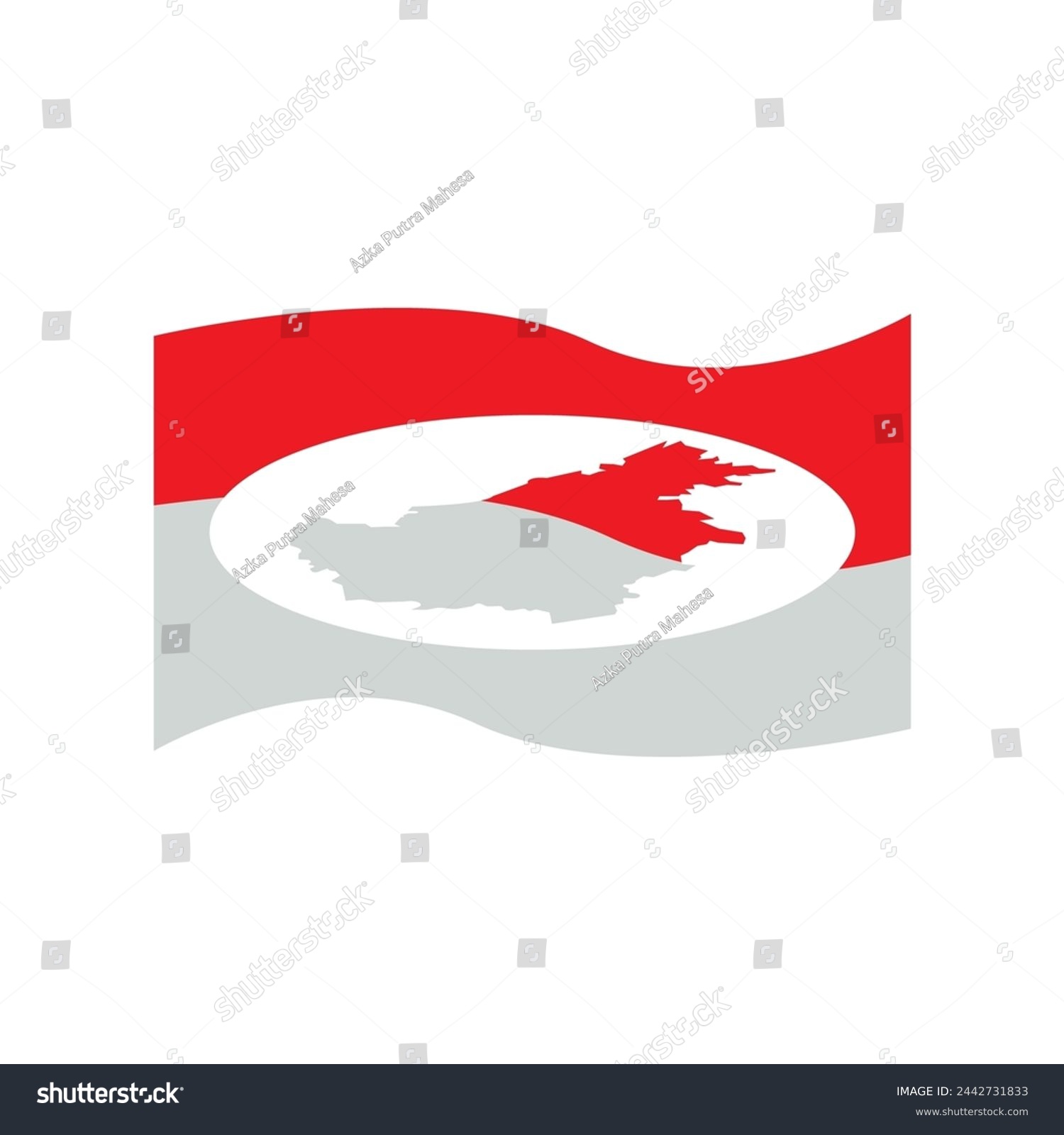 Kalimantan Map Icon Vector Illustration Design Royalty Free Stock