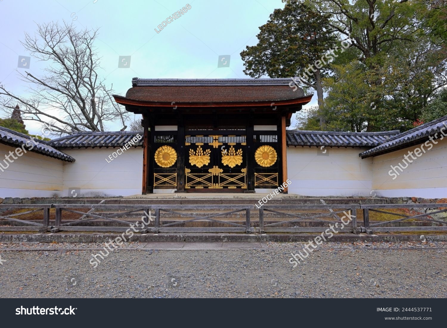 Daigo-ji Temple a Buddhist temple with 5-story pagoda, at Daigohigashiojicho, Fushimi Ward, Kyoto, Japan  #2444537771