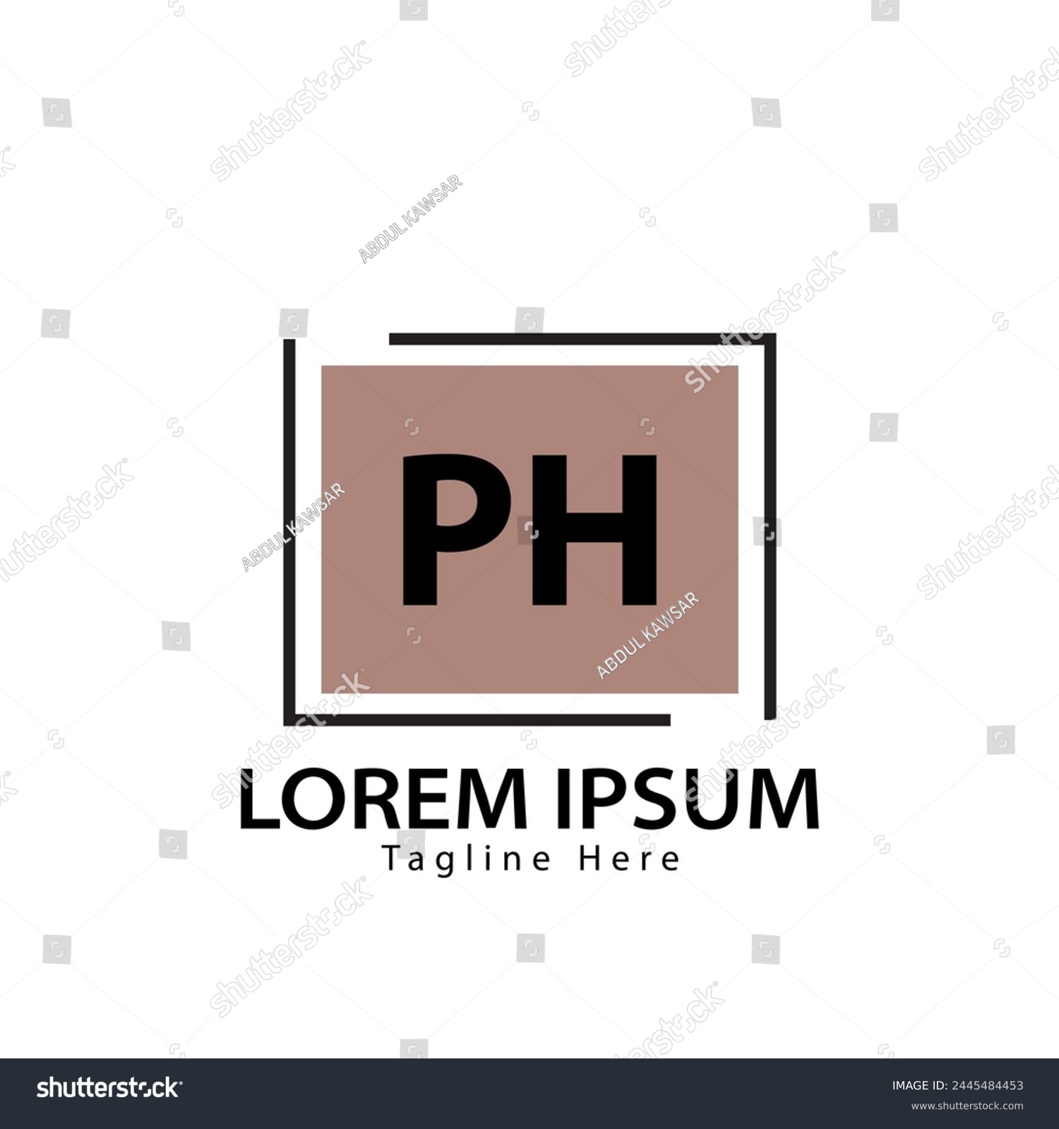 letter PH logo. PH. PH logo design vector - Royalty Free Stock Vector ...