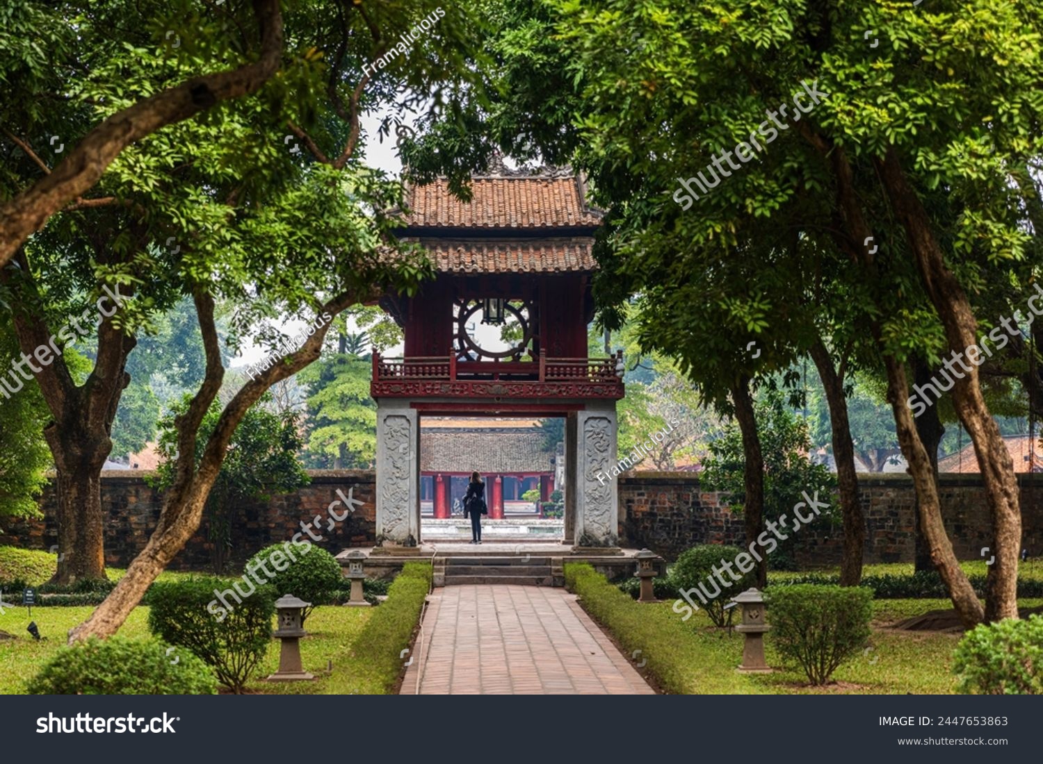 The Temple of Literature Van Mieu in Hanoi, Vietnam. #2447653863