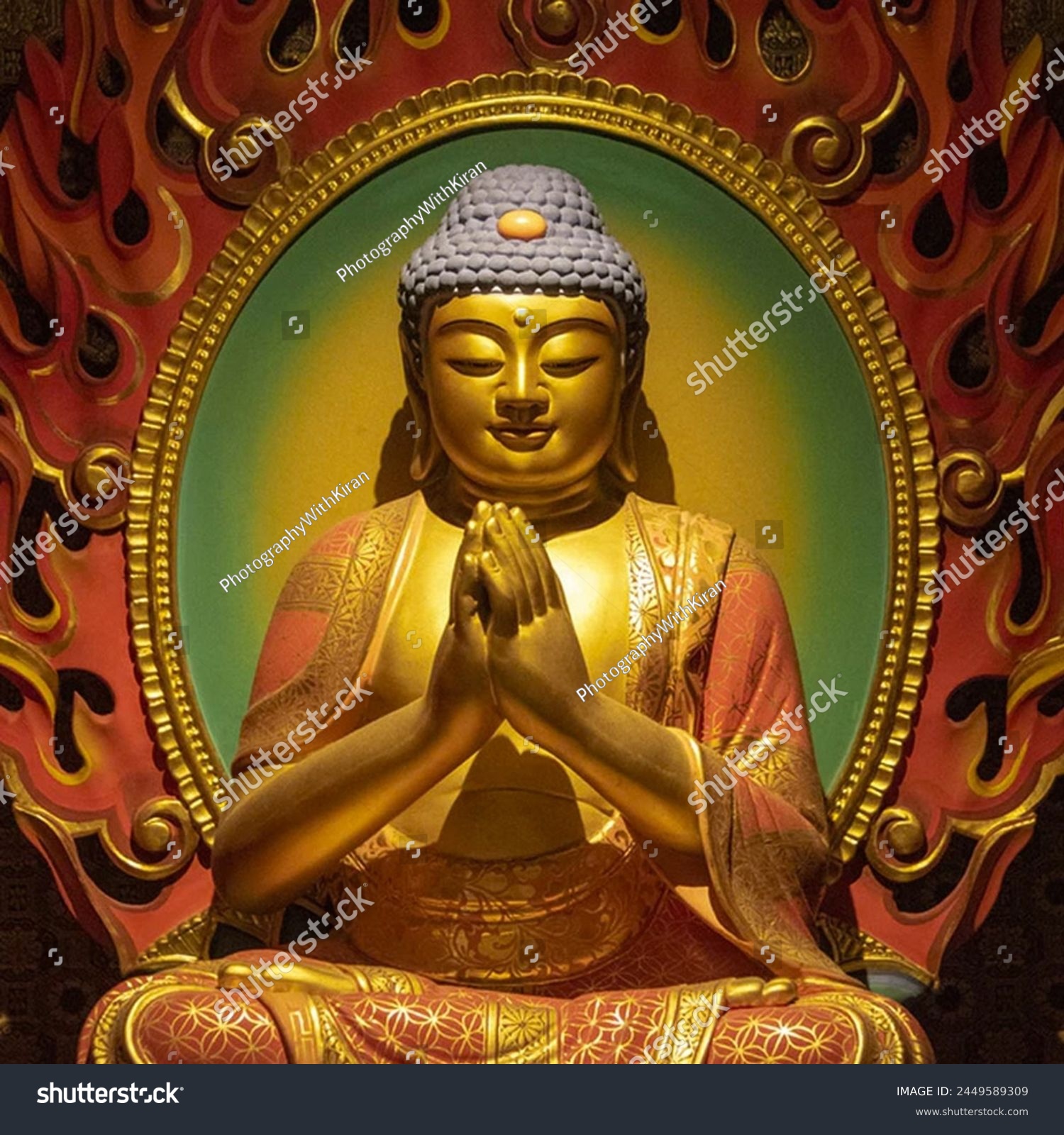 Lord Buddha is regarded as the founder of the world religion of Buddhism, and revered by most Buddhist schools as a savior, the Enlightened One who rediscovered an ancient path to release clinging  #2449589309