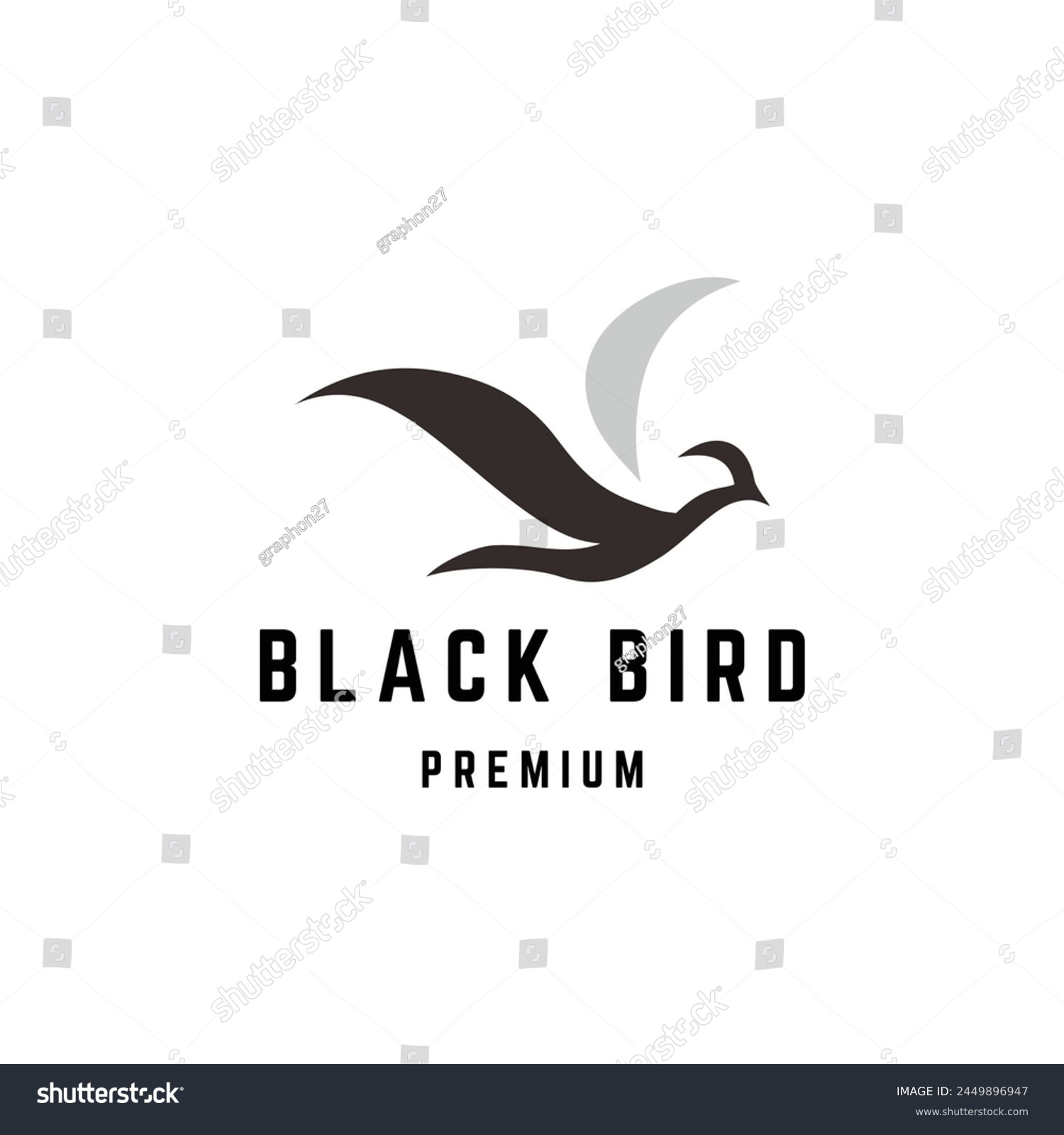 black bird logo,dove logo design template - Royalty Free Stock Vector ...