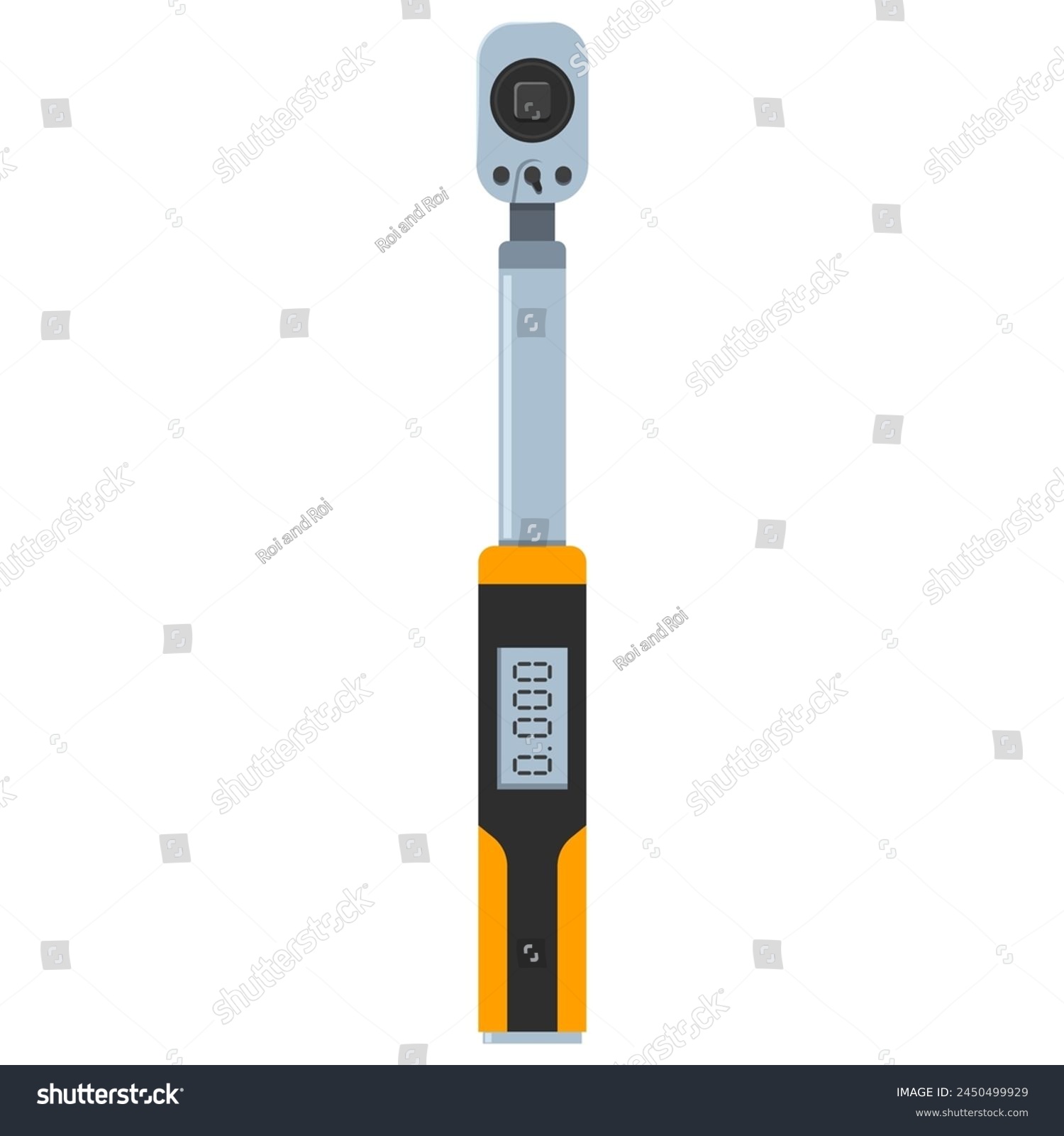 Digital torque wrench vector cartoon - Royalty Free Stock Vector ...