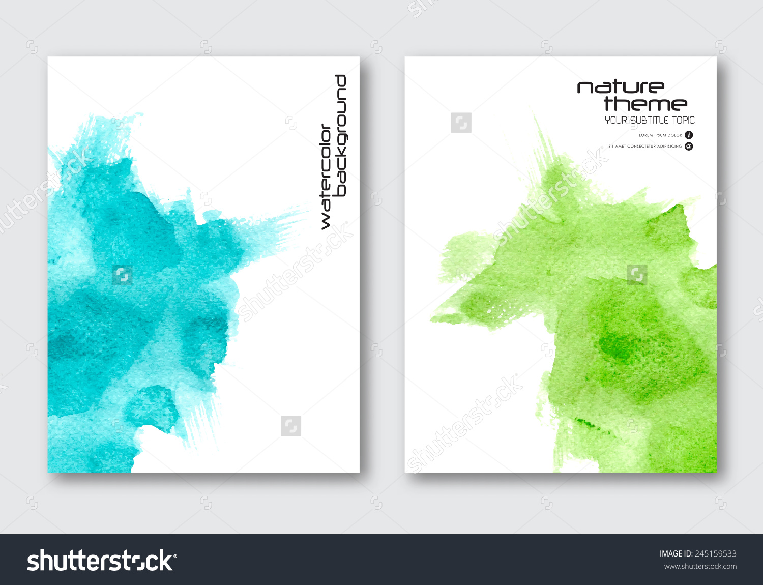 Vector Nature Poster Templates Hand Drawn Watercolor Stain Background Abstract For Card Brochure Banner Web Design Stock Photo Vector Nature Poster Templates Hand Drawn Watercolor Stain Background Abstract For Card Brochure Banner Web Design Stock Photo
