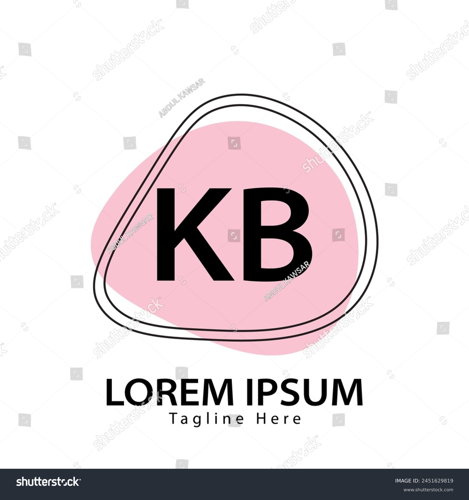 letter KB logo. KB. KB logo design vector - Royalty Free Stock Vector ...